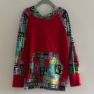 Kids Colorful Geometric Pattern Hoodie